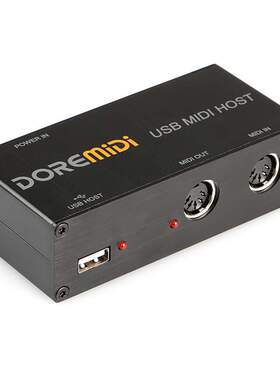 DOREMiDi USB MIDI HOST主机盒子 电吹管 吉他效果器硬音源专用