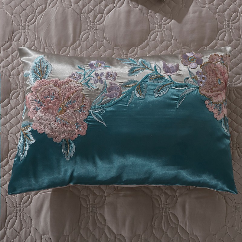 美式床上用品四件套 欧式贡缎提花奢华六八十件套床品欧美风