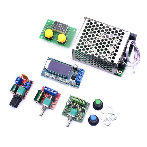 PWM直流电机调速器5V-35调速开关LED调光调速模块可控硅0-8A