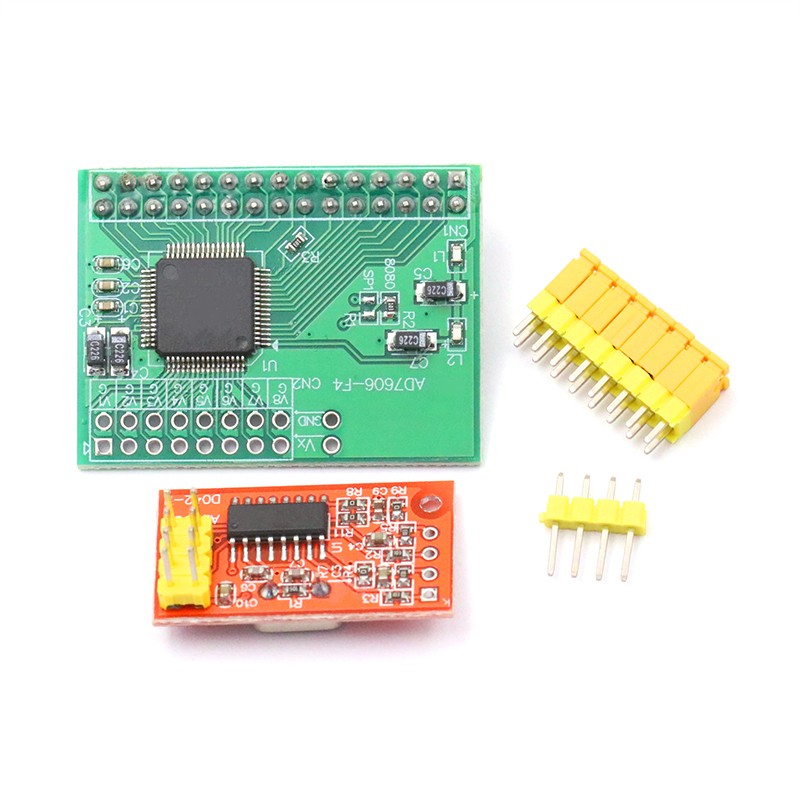 AD7705 AD7606双路16位ADC模数转换数据采集模块可编程输入增益