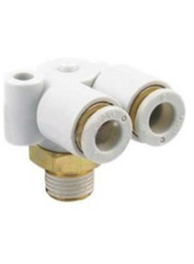 全新正品 KQ2LU04-02S直角外螺三通接头 KQ2LU04-02AS气动接头