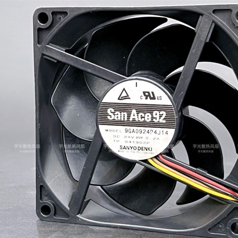 9GA0924P4J14 原装三洋 9225 24V 0.2A 9cm 4线PWM温控散热风扇