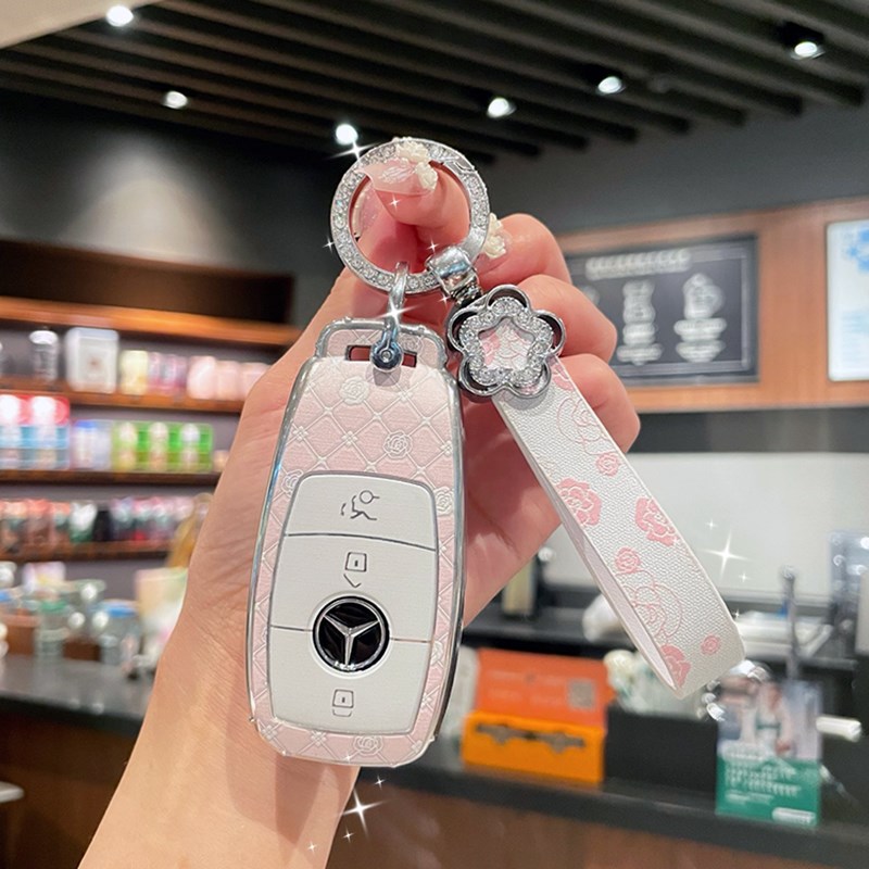 适用e300L/C260L/a200l/gle350/gla/glb220车glc300l钥匙套女