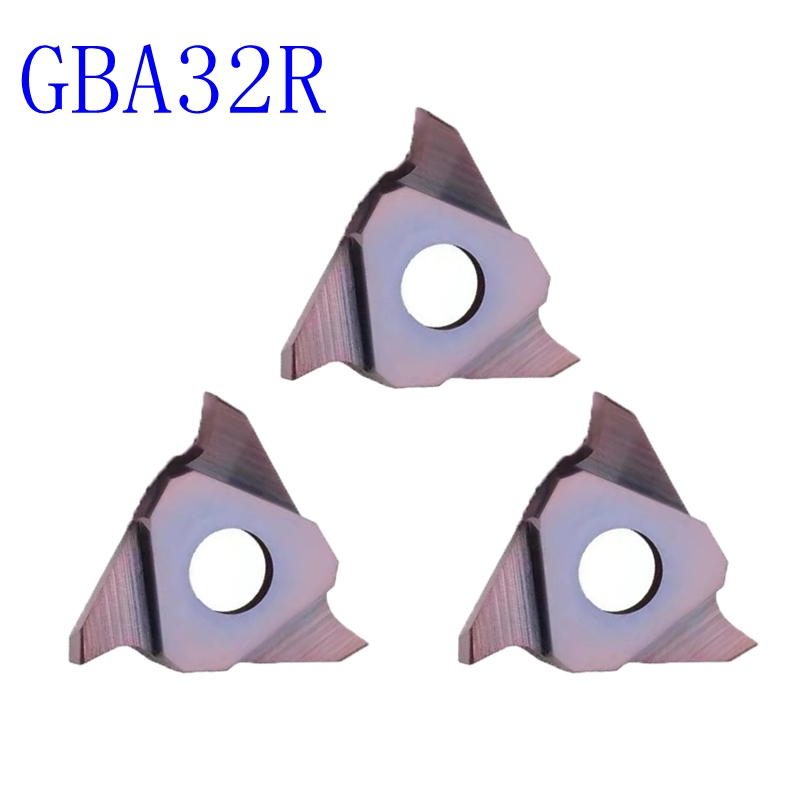 三角形三头立装卡簧槽刀片GBA32R100不锈钢钢件刀粒100浅槽刀片