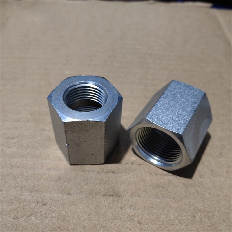 高压内丝G1/2-转内丝G3/4(即4分变6分)铁材料接头镀白锌0406