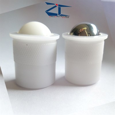 压入式球头柱塞滚轮送输设备配件钢珠滚轮PFPR7 9 13 15 20金属珠