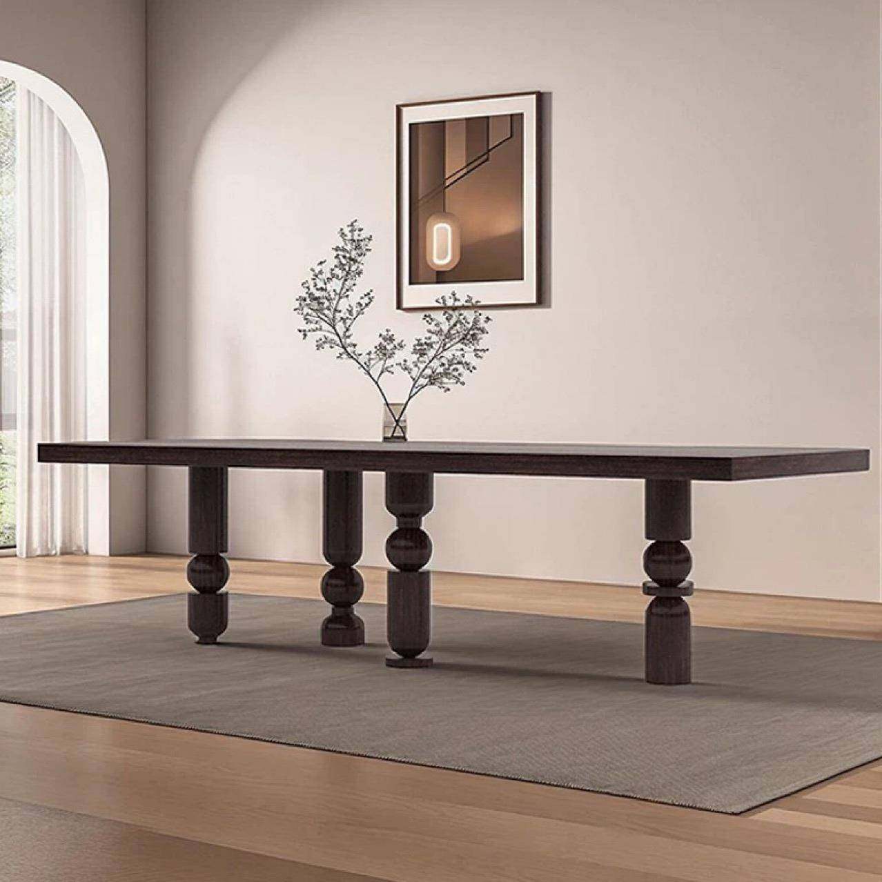 北欧实木长方形复古餐桌小户型轻奢风设计师会议桌别墅客厅洽谈桌,自行车/骑行装备/零配件,更多零件/配件,淘宝优惠券,粉丝福利购,淘宝优惠卷