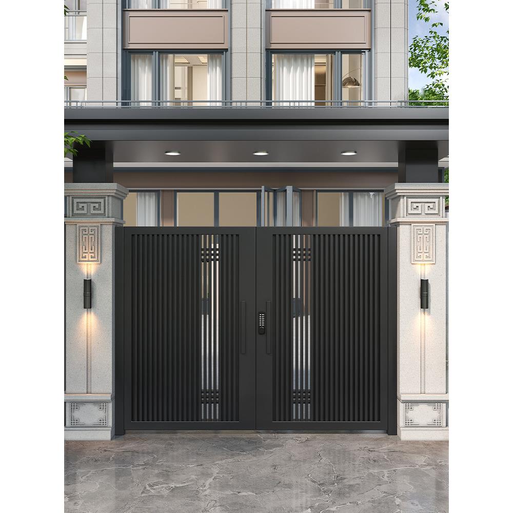 铝合金别墅大门院子门农村自建房庭院门双开门户外庭院门对开大门