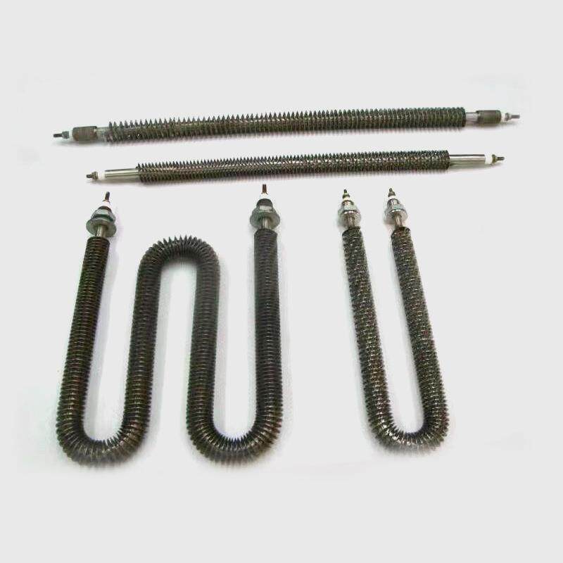 电热管散热片加热SCA烤箱管用干烧发热管翅片发热双管头电热管