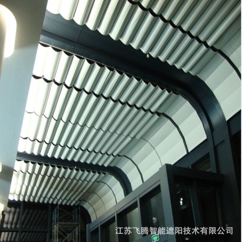 玻璃花花棚VAZ电遮阳天棚帘隔热遮动帘光天蓬防晒网厂家支持房安