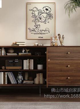 斗柜客收纳小立柜复古藤物编门储扇置柜63221卧室靠墙物斗柜厅床