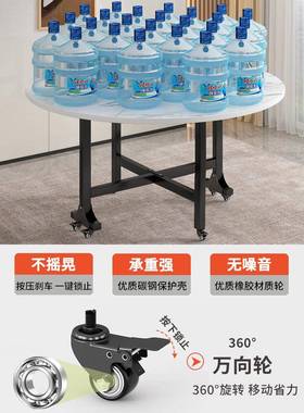 折折叠餐桌家用小tb-76071户型可吃饭桌出租房多叠功能圆桌简约子