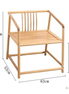 新中式实木老榆木人手茶打坐榫椅子主餐椅圈椅太师官帽PLZ椅卯结