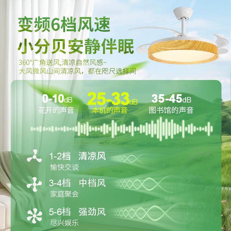 原木风800餐厅卧扇室风灯现代简约静音眼一体形全光谱护隐吊扇灯,家装灯饰光源,风扇灯,淘宝优惠券,粉丝福利购,淘宝优惠卷