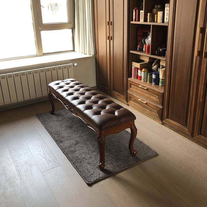 美式实床尾凳欧式卧室全床侧木床榻YJP客厅沙发茶几凳衣间帽长条,标准件/零部件/工业耗材,车间地垫,淘宝优惠券,粉丝福利购,淘宝优惠卷