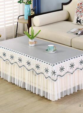 茶几桌防16704水套防油茶布几罩电视全包茶几桌垫简约长方形柜餐