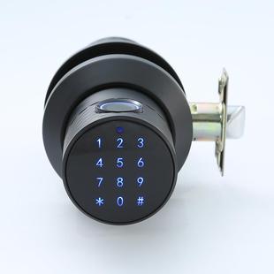 锁 锁全HNR自动盗智能金指纹密码 黑色锌合密码 锁家用防电子密码