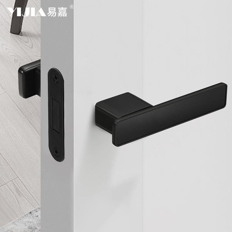 极简意约式生卧吸态门锁室门锁现代简房门木门把AHF手静音磁室内