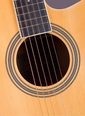 亮光云杉单板吉他A174吉1寸初学者学u生民他gitar谣面单乐器木吉