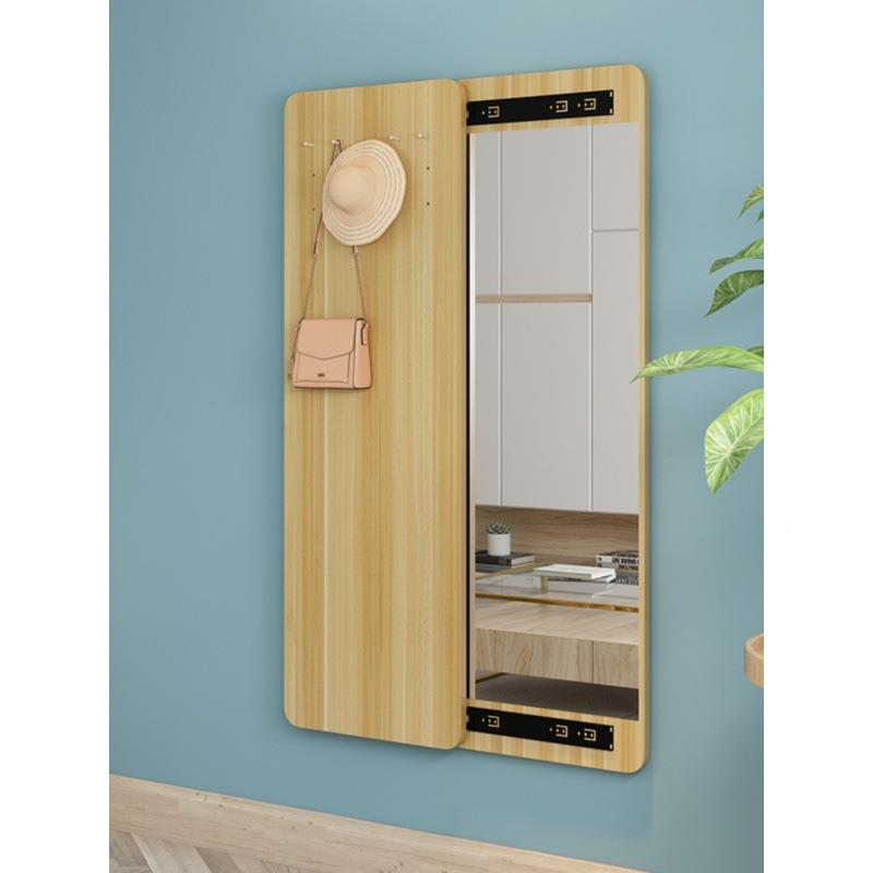 隐玄形穿衣镜推拉关闭隐藏镜子墙全身可遮挡壁挂贴暗式66924482关