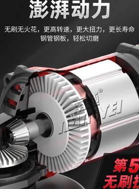 南威无光刷电锂角磨机充电式抛光机打磨机切割铁机旋转磨DGP机手