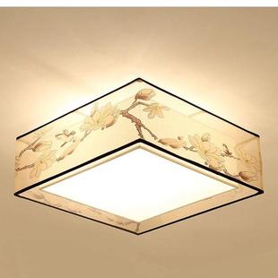 新中式吸室顶灯卧灯具圆形LED厅餐厅灯具简约现灯代书995房中客国