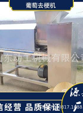 转筒式葡体萄去梗破碎一商用机桑葚摘梗能机多功KNR果梗分离机