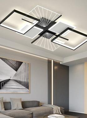 客厅灯现简约大吸AL710841顶灯黑白大灯主灯2灰025年气新款代中山