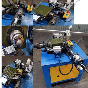 铁钢管端头封头机金属圆管缩管55366管机工业制气造管加热封口机