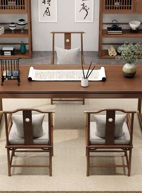 新中式木书书wyy25120画桌实家用老字榆桌木卧室办公桌书房写工作