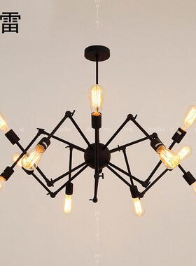 蜘店蛛吊灯简约灯现代服装店理发专用创意67709装饰超红亮网工业