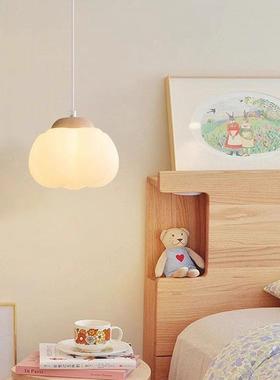 奶油风OCJ简约吊线灯床主头法吊灯2025新款卧室温灯馨浪漫式小吊