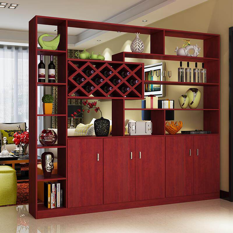 2厅I现代简客厅饰柜门柜屏风玄关柜隔断柜NBR酒装柜实木置物约架