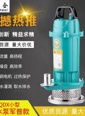 QD小型220V潜水泵2寸民3寸4寸口径高X扬程675人款QX1.5-32-0.7D5K