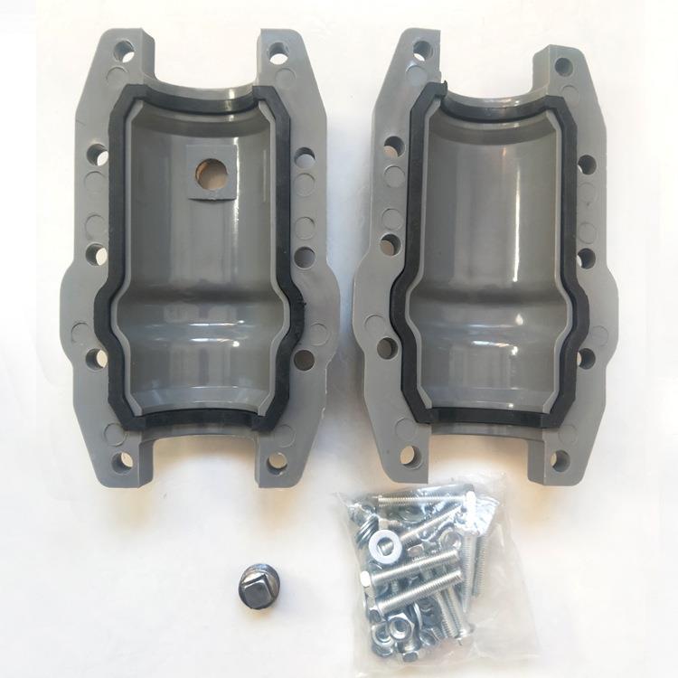 国标PC水管哈夫节快抢修接头哈弗节增接口堵漏V器5063HRU速75110