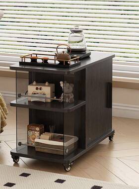 可动边几茶几WJS水柜带轮客厅移木沙发侧边小推车实小茶几迷你茶