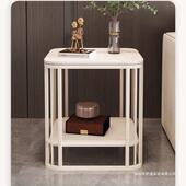 客厅小推车小小桌子边几小茶几可双层动大理石欧式 户方型沙移发旁