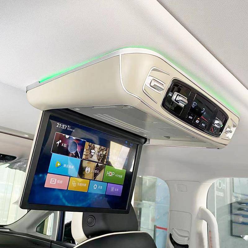 荣威IM屏AX8厂家现货务车吸顶电视清车载商电视电高动荣威IMAX声