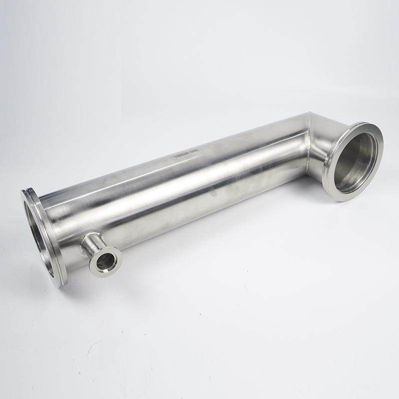 34锈钢不卡盘三通快装管0道镜面等径正卡扣快接端CVC头管件内外抛