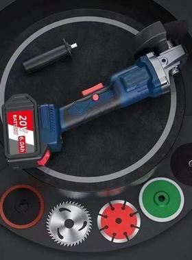 e精选无刷u充BNKg电式电款动角磨机家用无线切割机多功能抛光磨光