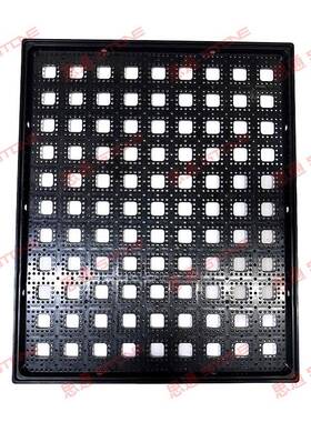 防静电转方盘手机LGB周转托盘物料件工盒具盒周箱零黑色浅盘