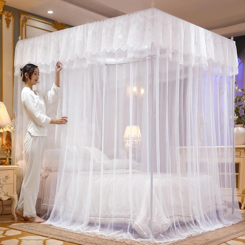 蚊668帐粗支架加密蚊虫三开门1防5m家用1.8m耐新款.文帐单双人用1