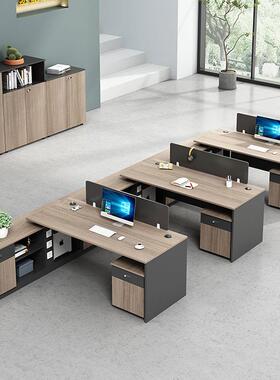 员工办公桌约简现代职员桌子办公桌六员SWL-BGZ位卡座办公室人桌