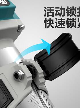 锂电修边机充式开槽机木工修电工边挖孔VFR机雕刻木工板开孔具