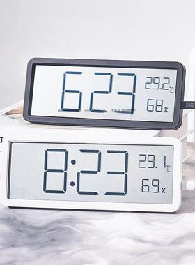 简电RYW子时钟桌面数字钟表台式客箱厅约温度厨房大屏吸挂墙磁冰