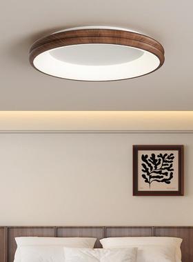 厅中古胡木创意卧室吸顶39093灯设计桃复古餐圆形全光师谱护眼书