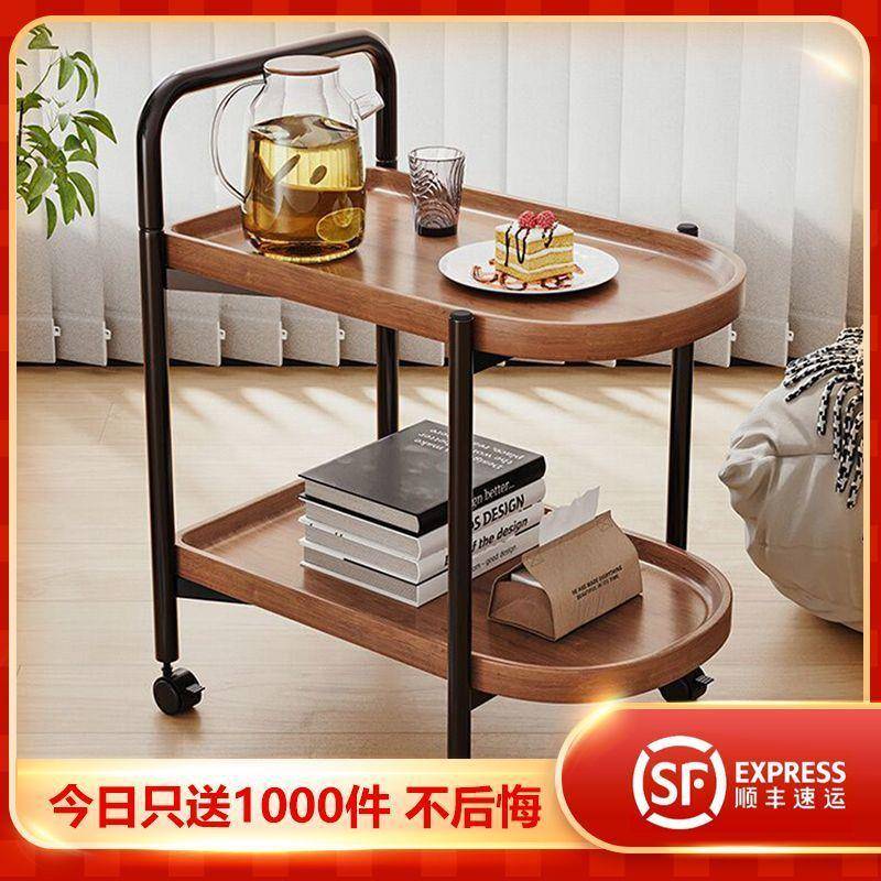 可移动小带茶几小车客厅沙发边几你XLY小桌迷子置物架轮推风餐车