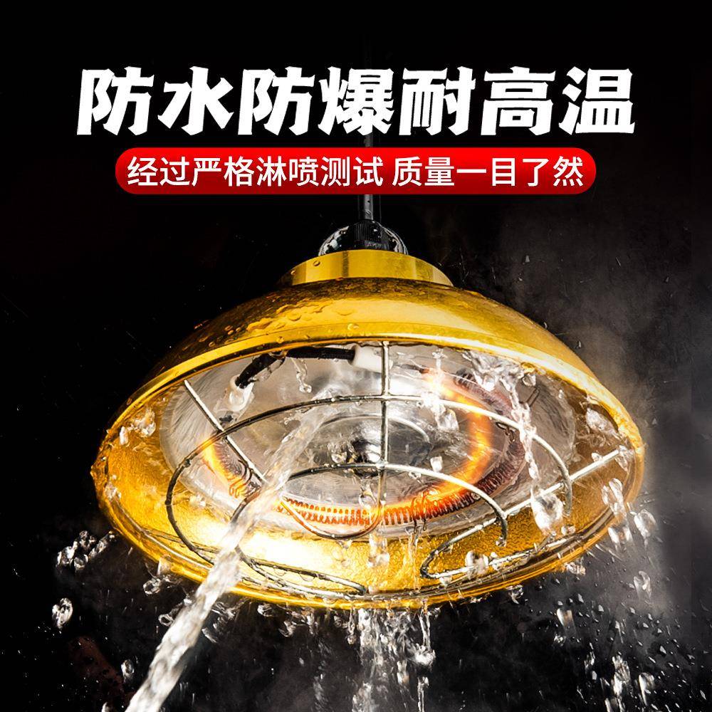 保灯殖场专用卤素见描述猪仔育雏温灯罩养小猪灯取暖灯保温灯泡加