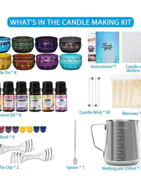 蜡烛作套夹件用品LCV蜂蜡蜡热烛制作工具耐容器制蜡烛罐子柳条