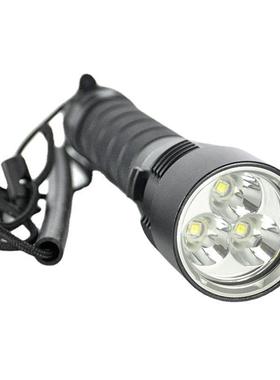 LED强光62650充电水下光白光黄工589作灯3L2潜水手电筒